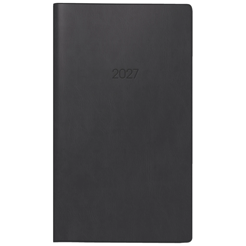 Taschenkalender Mod. 758 2027 | A6, Kunststoff, schwarz