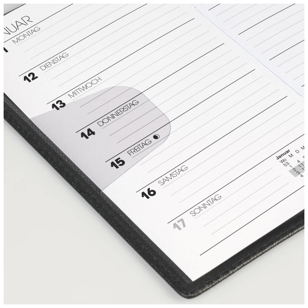 Taschenkalender Mod. 758 2027 | A6, Kunstleder, bordeaux