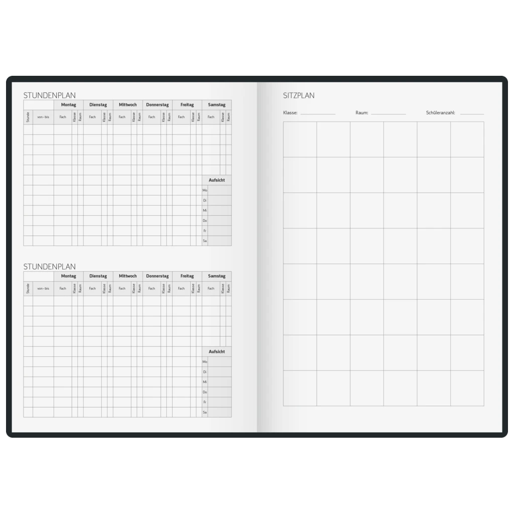 Lehrerkalender 2027/2028 Termin- & Unterrichtsplaner | A5, Kunststoff, blau