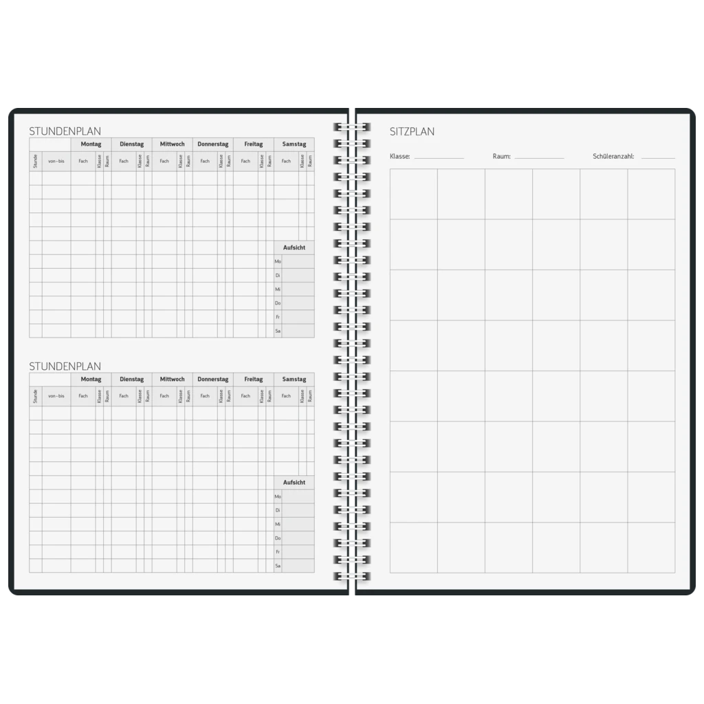 Lehrerkalender 2027/2028 Termin- & Unterrichtsplaner | A5, Kunststoff, blau
