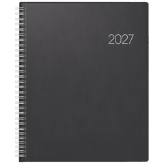 Buchkalender Mod. Manager Wt 7 weektimer 2027 | 21×26 cm, Kunststoff, schwarz