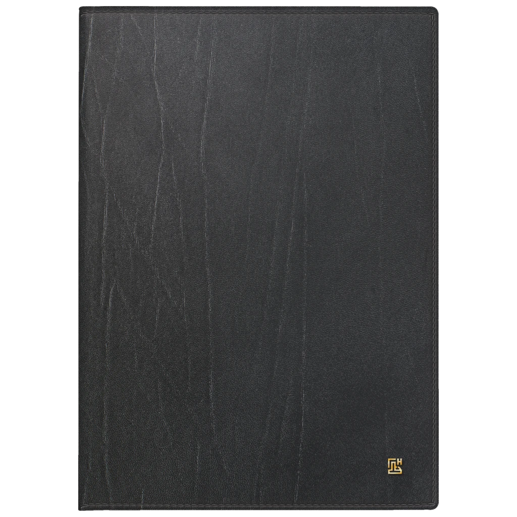 Buchkalender Mod. 765 2027 | A5, Leder, schwarz