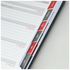 Buchkalender Mod. 765 2027 | A5, Kunststoff, vulkanschwarz