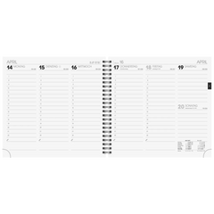 Buchkalender Mod. 766 2027 | 21×20,5 cm, Karton, blau