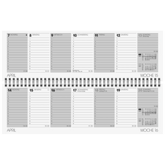 Querterminbuch Mod. 771 2027 | 32,6×10,2 cm, Karton, sortiert