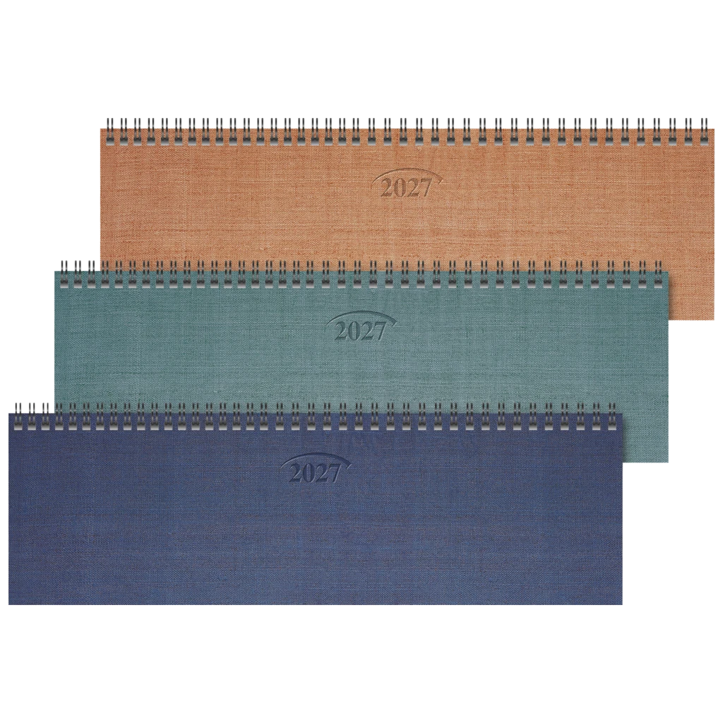 Querterminbuch Mod. 771 2027 | 32,6×10,2 cm, Karton, sortiert