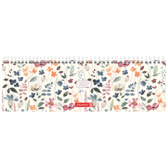 Querterminbuch Mod. 771 2027 „Watercolour“ | 32,6×10,2 cm, Karton