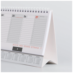 Querterminbuch Mod. 772 2027 | 29,7×10,5 cm, Karton, schwarz