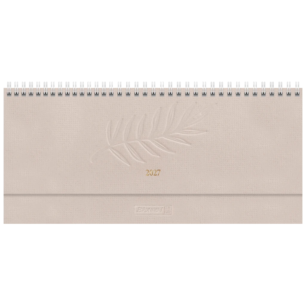 Querterminbuch Mod. 772 2027 | 29,7×10,5 cm, Karton, hanf