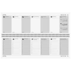 Querterminbuch Mod. 775 2027 | 42×13,7 cm, Karton, sortiert