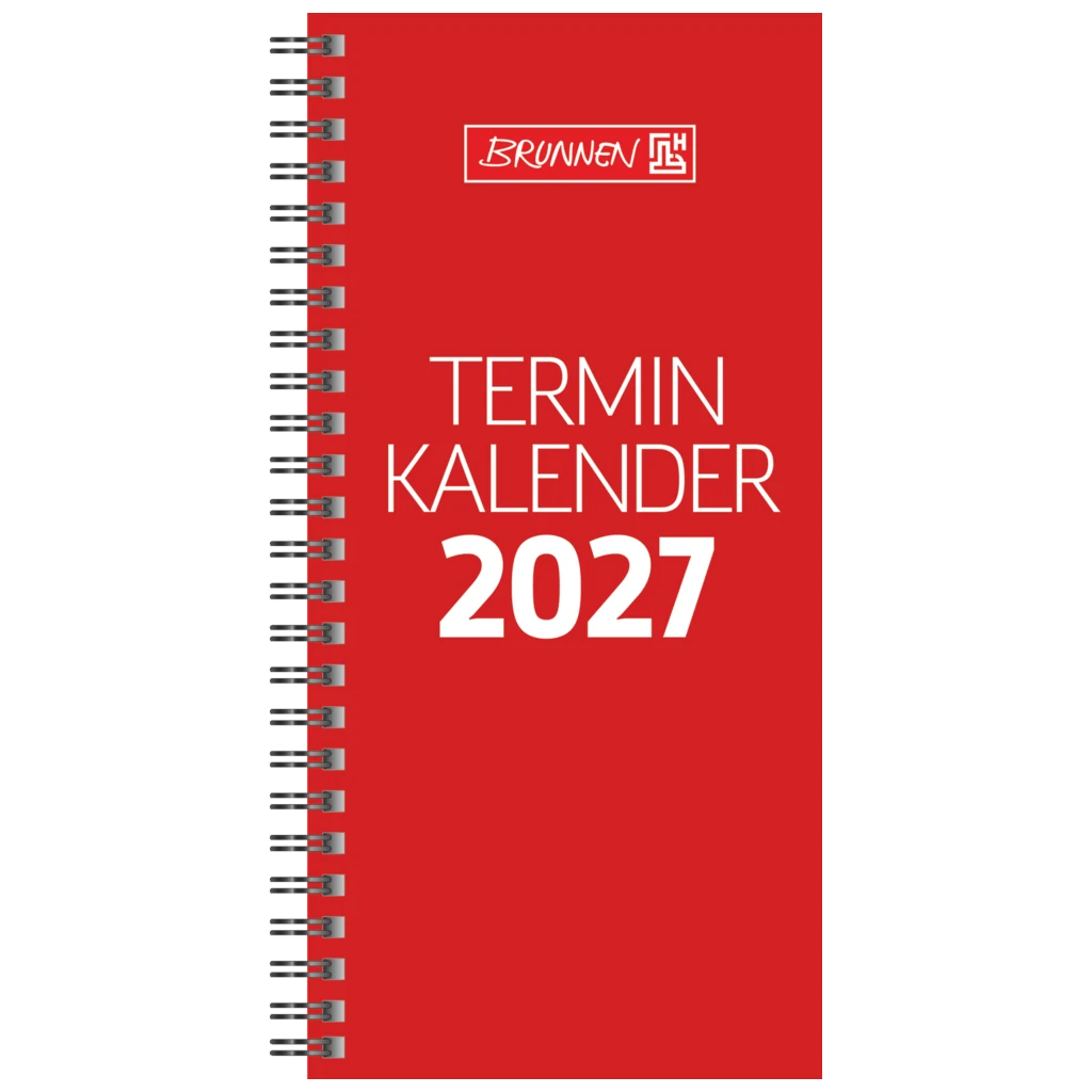 Vormerkbuch Mod. 780 2027 | 10×20,7 cm, Karton, rot