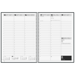 Buchkalender Premium Mod. 781 2027 | A4, Kunstleder, schwarz