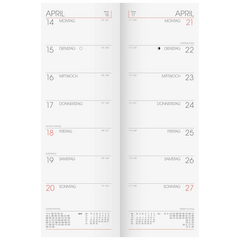 Vormerkbuch Mod. 782 2027 | 10,8×29,7 cm, Karton, rot