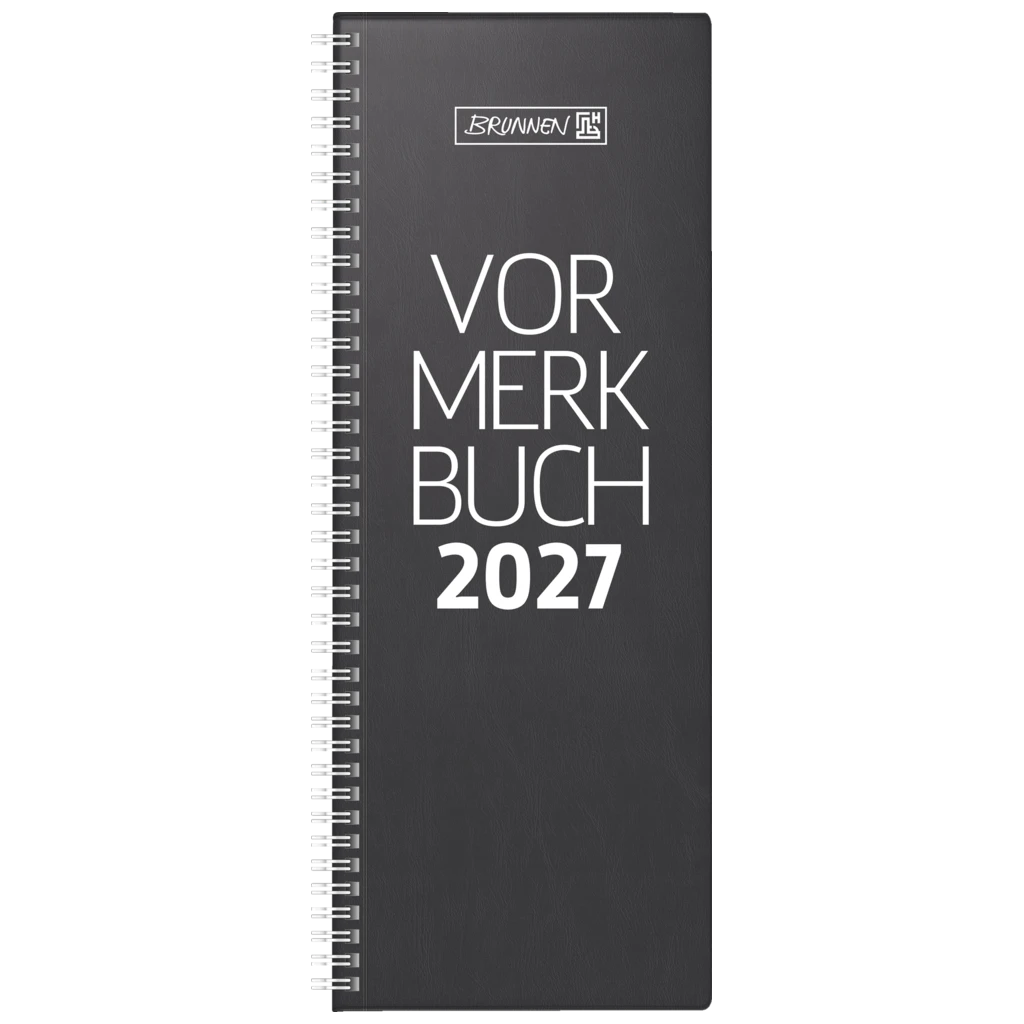 Vormerkbuch Mod. 784 2027 | 10,8×29,7 cm, Kunststoff, schwarz
