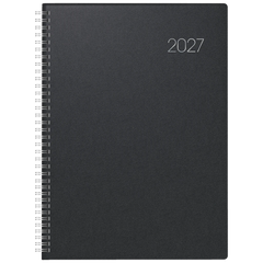 Buchkalender Mod. 787 2027 | A4, Kunststoff, schwarz