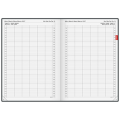 Buchkalender Mod. 789 2027 | A4, Kunststoff, grau