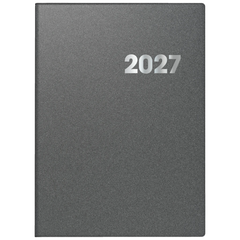 Buchkalender Mod. 789 2027 | A4, Kunststoff, grau