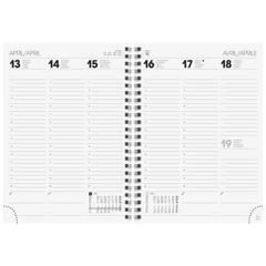 Buchkalender Mod. 796 2027 | A5, Karton, schwarz