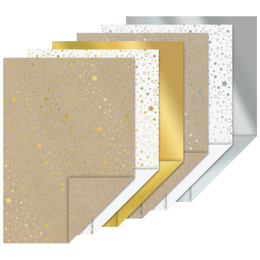 Karton-Block „Sterne“ | A4, 12 Blatt