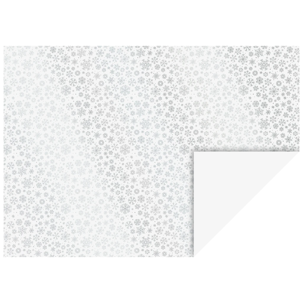 Motivkarton „Kristalle“ | 50×70 cm, 240 g/m², weiß/silber glänzend