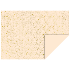 Motivkarton „Sterne“ | 50×70 cm, 240 g/m², creme/gold glänzend