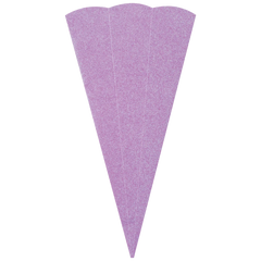 Schultüten-Rohling Zuschnitt mit Glitter | 69 cm, 400 g/m², violett