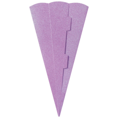 Schultüten-Rohling Zuschnitt mit Glitter | 69 cm, 400 g/m², violett