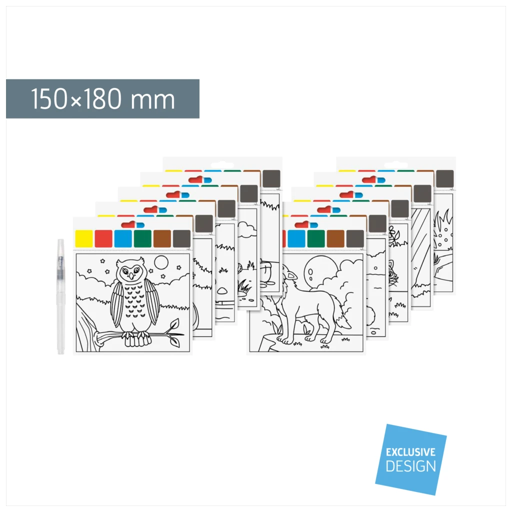 Mal-Set „Waldtiere“ | 150×180 mm