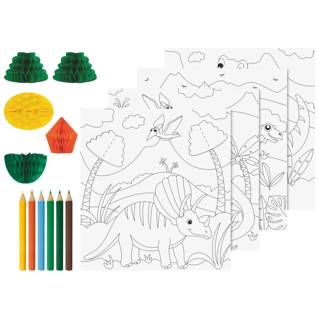 3D-Mal-Set „Dinosaurier“ | 195×210 mm