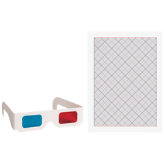 3D-Zeichen-Set | 150×210 mm, 90 g/m²