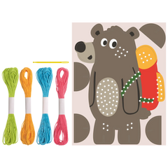 Stick-Figuren-Set „Bär“ | 165×225×50 mm, mehrfarbig