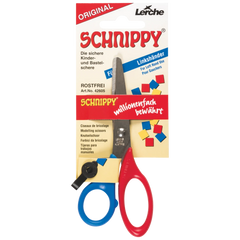 Bastelschere „Schnippy“ Linkshänder | abgerundet, 130 mm, rot/blau