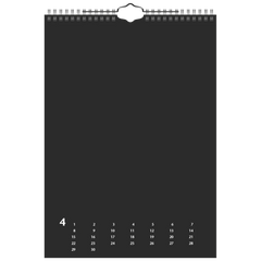 Bastel- und Fotokalender immerwährend | A4, gold