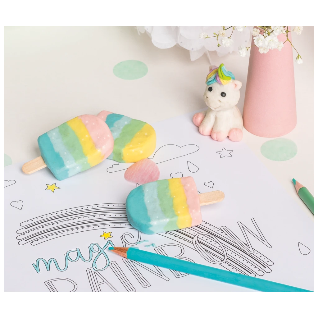 Modelliermassen-Set Kneten & Radieren „Colorpack Pastell“ | 120 g