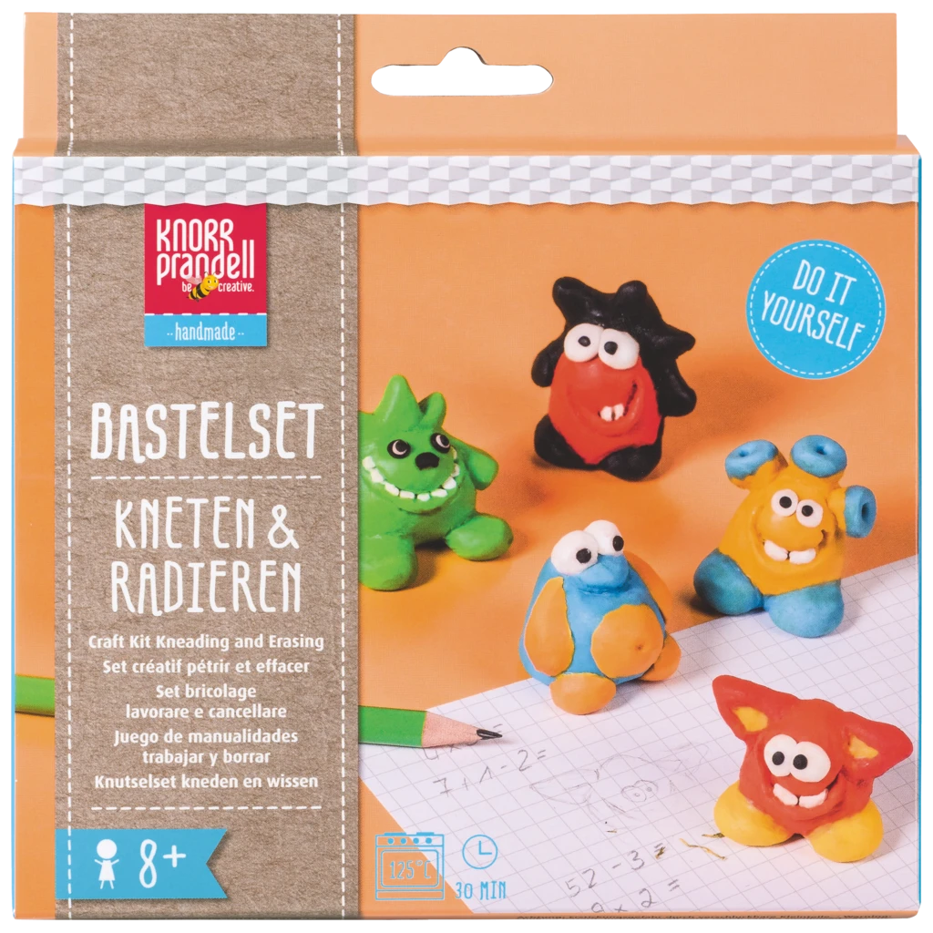 Bastel-Set Kneten & Radieren „Monsterland“ | 100 g