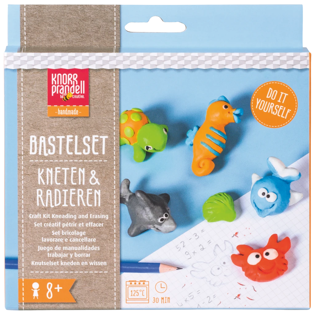 Bastel-Set Kneten & Radieren „Seaworld“ | 100 g