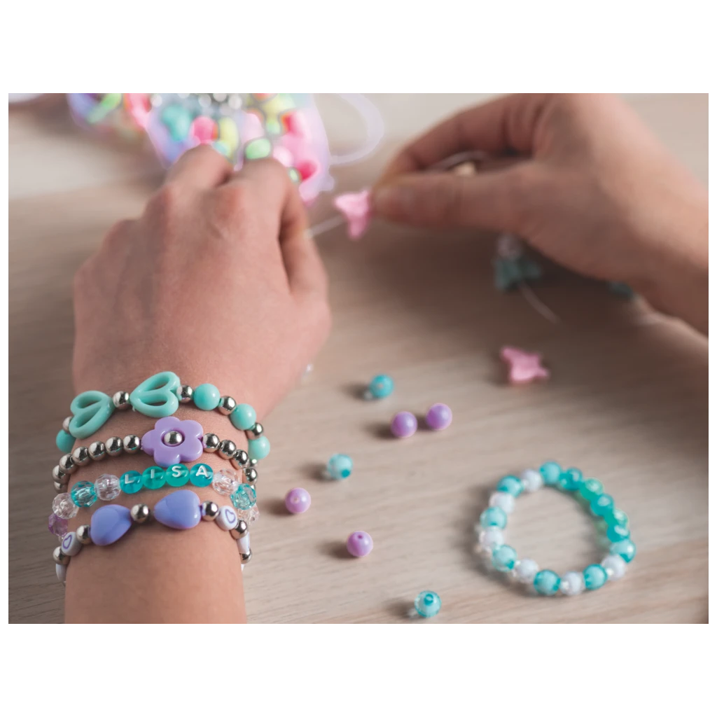 Schmuck-Set „Rainbow“ | 148×90×20 mm, mehrfarbig, pastell, 36 g