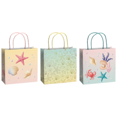 Geschenktaschen-Set „Sereia“ | 20×20×8 cm, 200 g/m², mehrfarbig, 3 Stück
