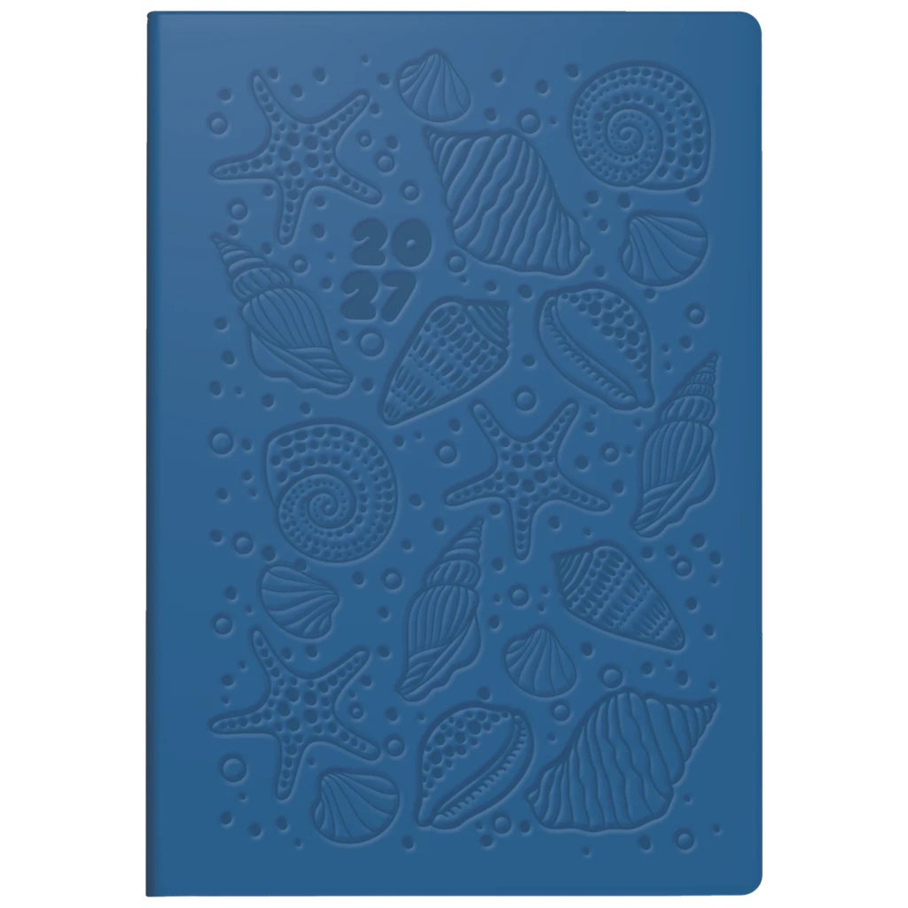 Taschenkalender Design Line Mod. partner/Industrie I 2027 „Shells“ | A7, Kunstleder