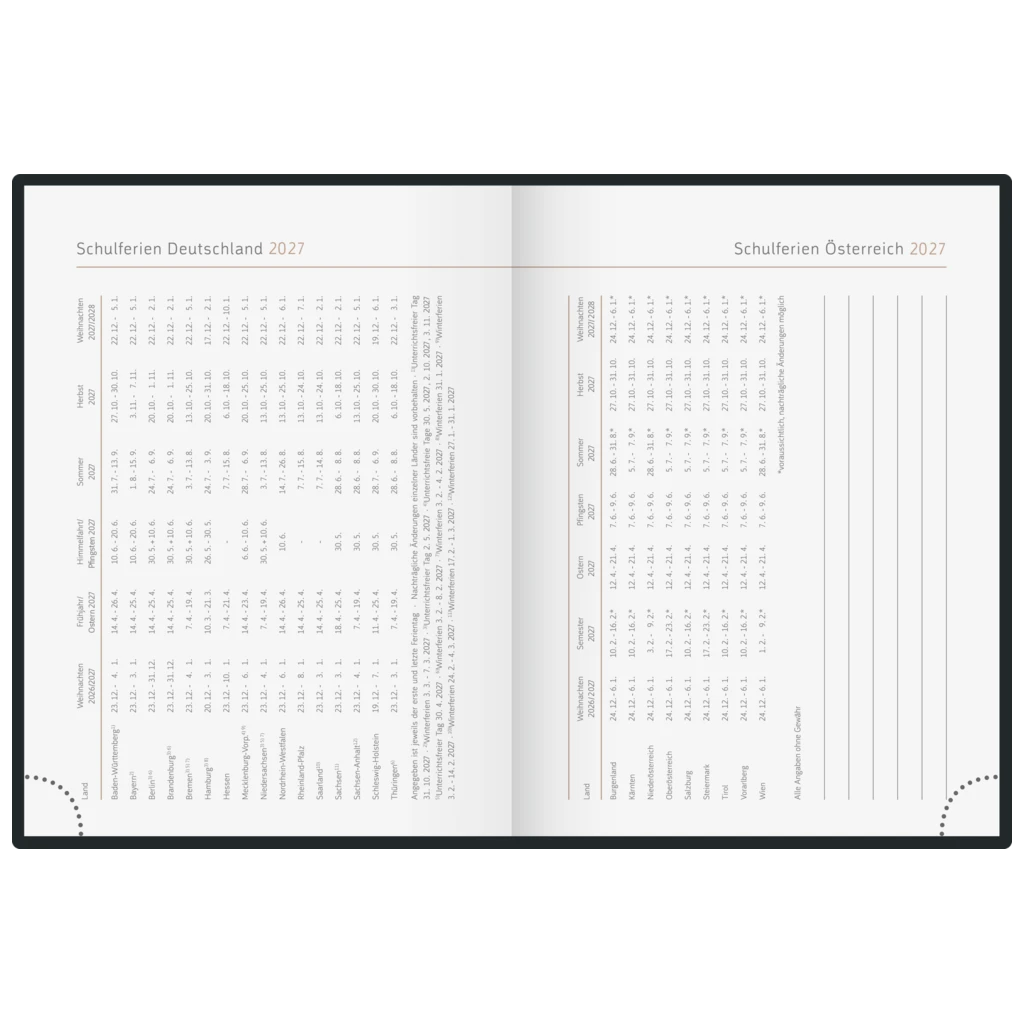 Taschenkalender Premium Young Line Mini 2027 „Yoga“ | A6, Papier