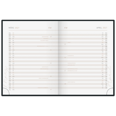 Taschenkalender Premium Young Line Mini 2027 „Yoga“ | A6, Papier