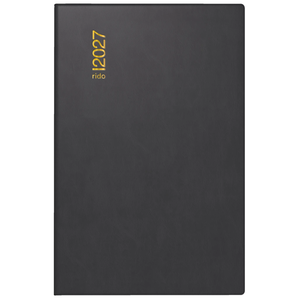 Taschenkalender Mod. partner/Industrie I 2027 | A7, Kunststoff, schwarz