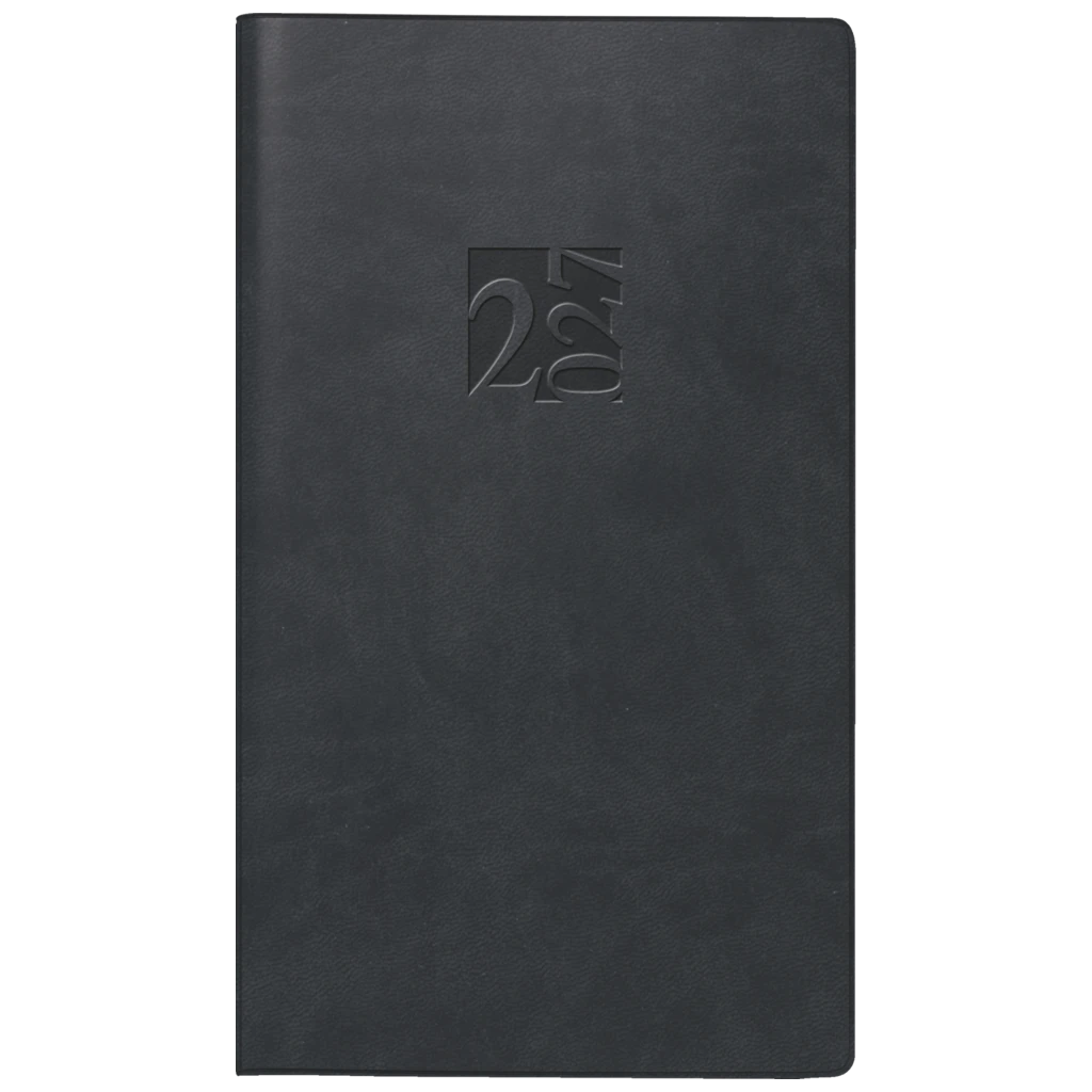 Taschenkalender Mod. Taschenplaner int. 2027 | A6, Kunstleder, schwarz