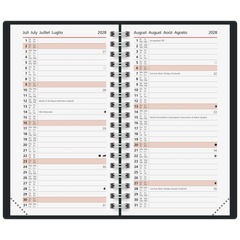 Taschenkalender Colour Line Mod. Taschenplaner int. 2027 | A6, Papier, grün
