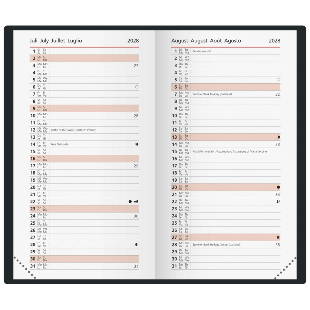 Taschenkalender Design Line Mod. Taschenplaner int. 2027 „Tangrami“ | A6, Kunstleder