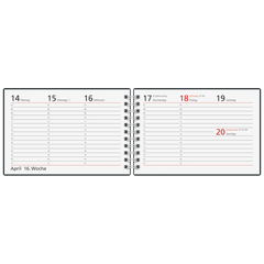 Taschenkalender Colour Line Mod. Septimus 2027 | A6 quer, Papier, blau