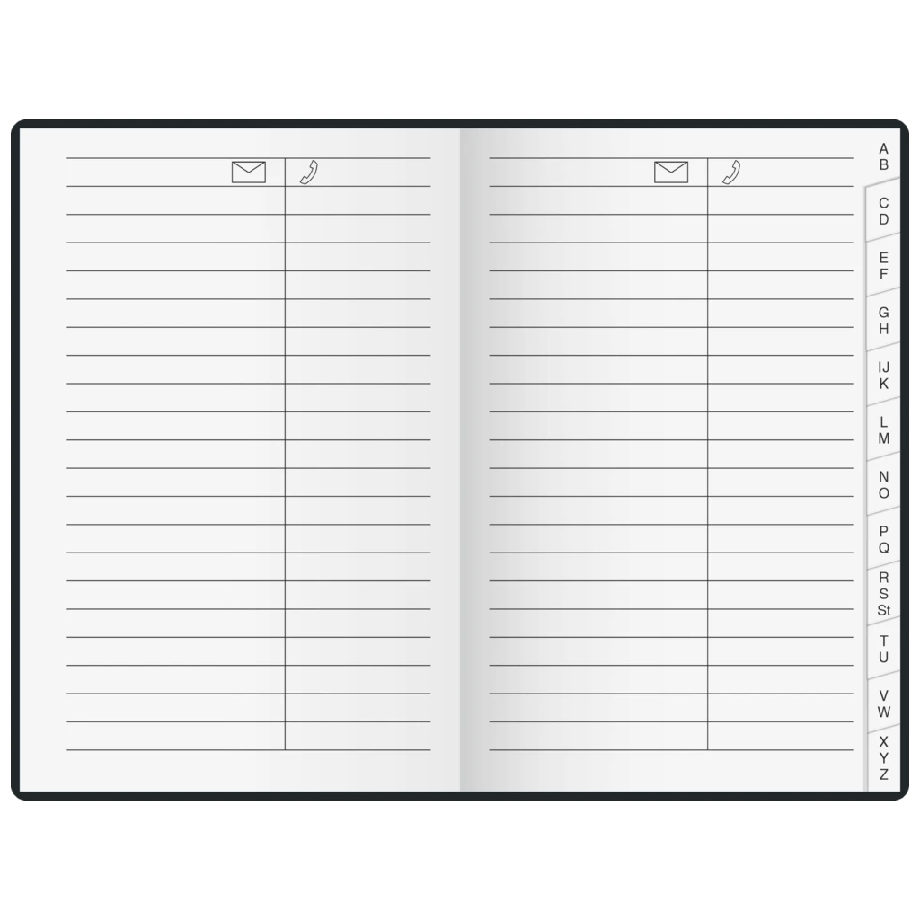 Taschenkalender Mod. perfect/Technik I 2027 | A6, Kunststoff, schwarz