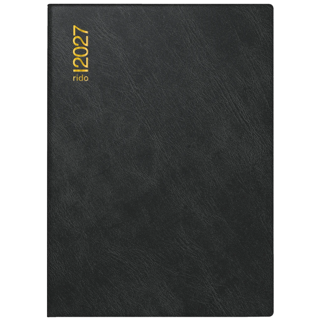 Taschenkalender Mod. Technik III 2027 | A6, Kunststoff, schwarz