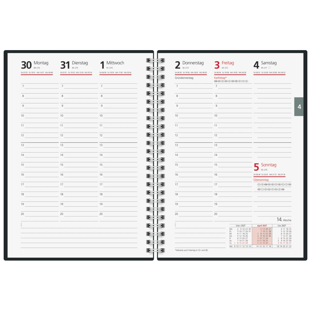 Buchkalender Mod. futura 2 2027 „Imagine“ | A5, Papier