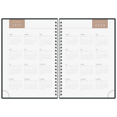Buchkalender Premium Young Line 2027 „Marble“ | A5, Papier